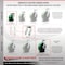 Service Caster 6'' Heavy Duty Green Poly on Metal Caster Set 2 Swivel Lock/Brake 2 Rigid, 4PK CRAN-KP92S630-PUR-GB-SLB-BSL-2-R-2 - alternate 6